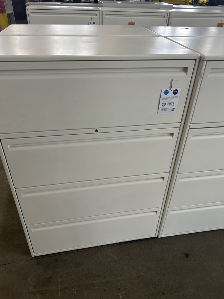 Haworth 36" 4 Drawer Lateral Cream