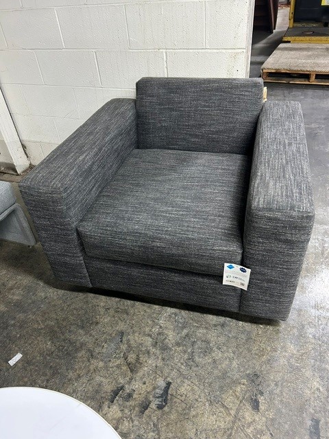 Charcoal Swivel Lobby Chair