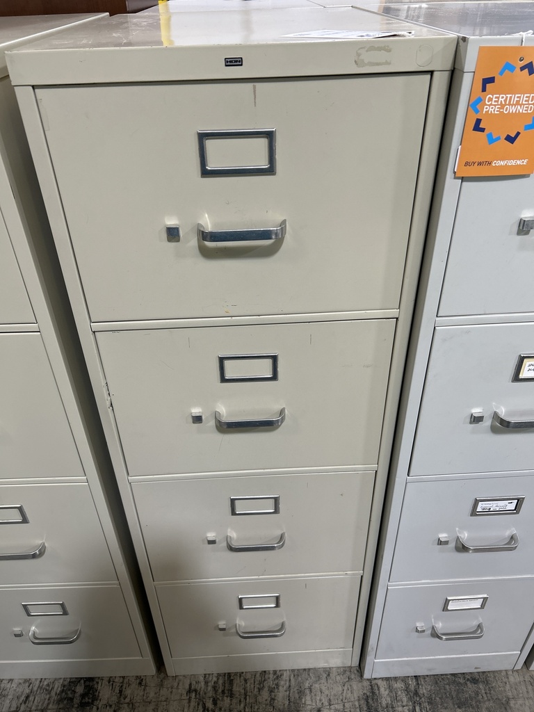 Hon Vertical Cabinet - Legal - Putty, no lock