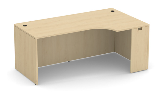 COE-OS Laminate | Credenza with Right Corner Extension - 71''W- American Elm