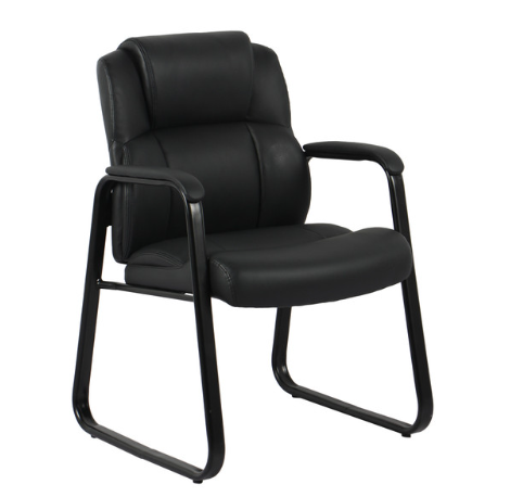 COE-OfficeSource Brady Executive Guest Chair with Sled Base-Black