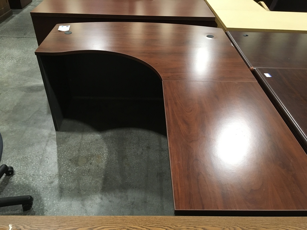 Cherry top Grey base L Shape Desk 30x60