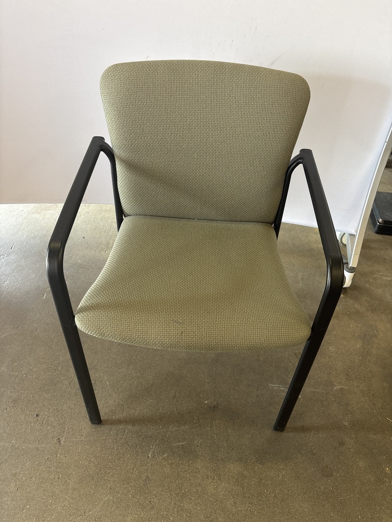 Stack Chair - Olive w/ Black Arms