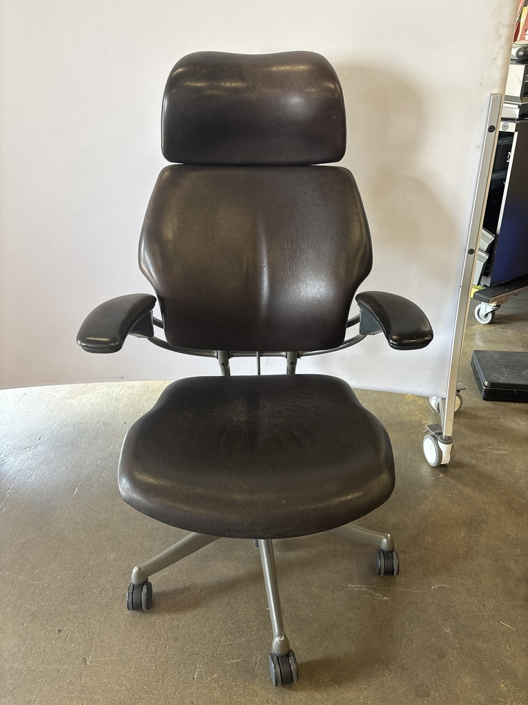 Humanscale Highback Desk Chair - Leather-Black