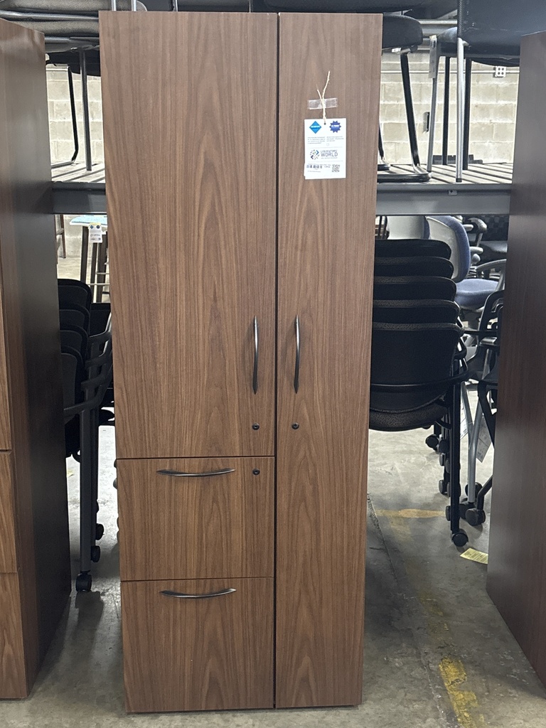 Kimball RH File/Storage Combo w/ Closet - Walnut