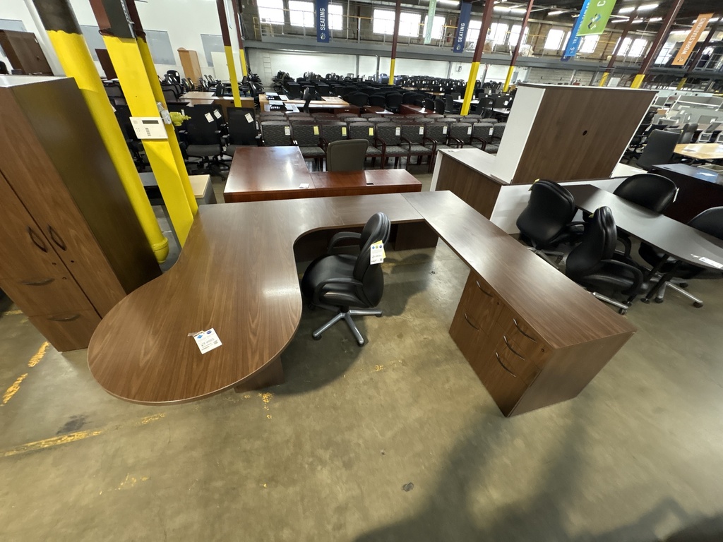 78X102X84 RH U-GROUP - WALNUT