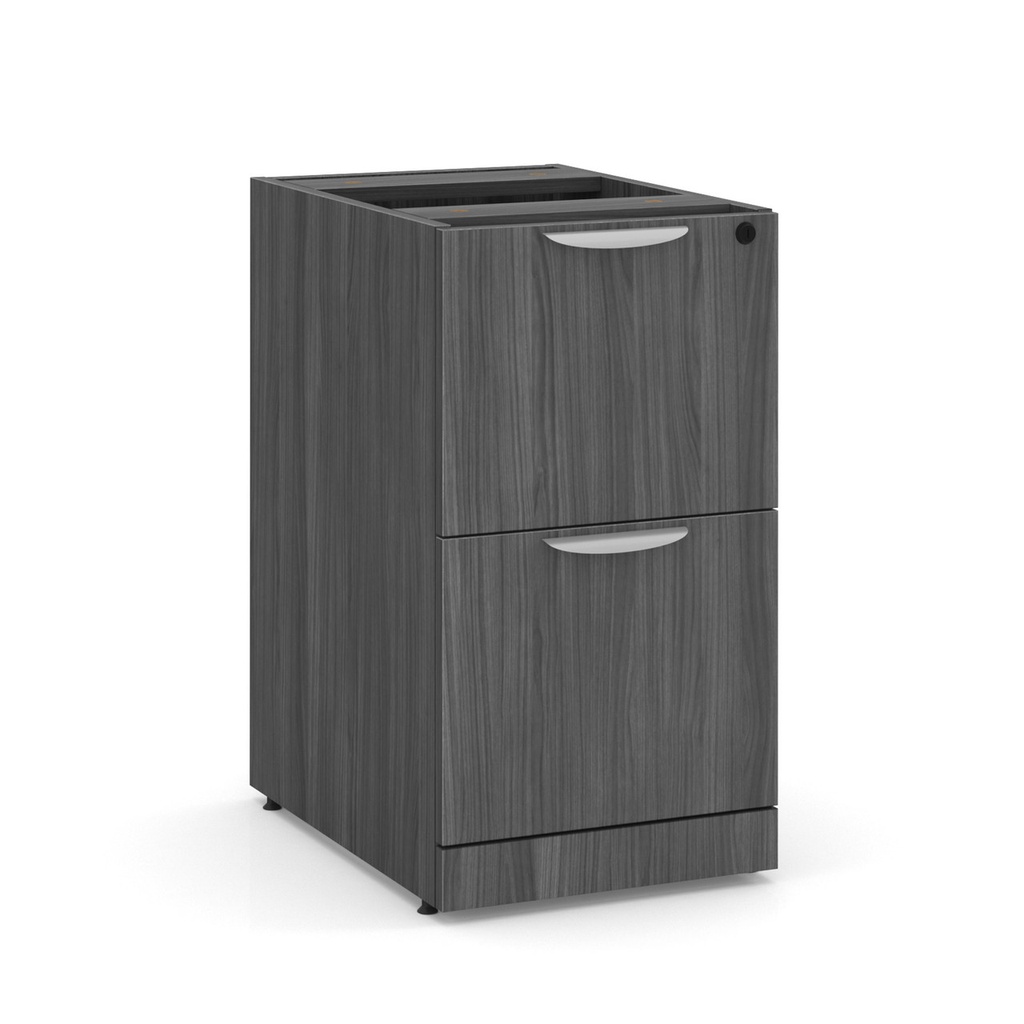 COE- OS Laminate | 2 Drawer Deluxe Full Pedestal - File/File- Coastal Gray