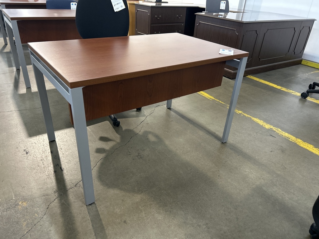 30x48 Cherry Table Desk w/ Modesty