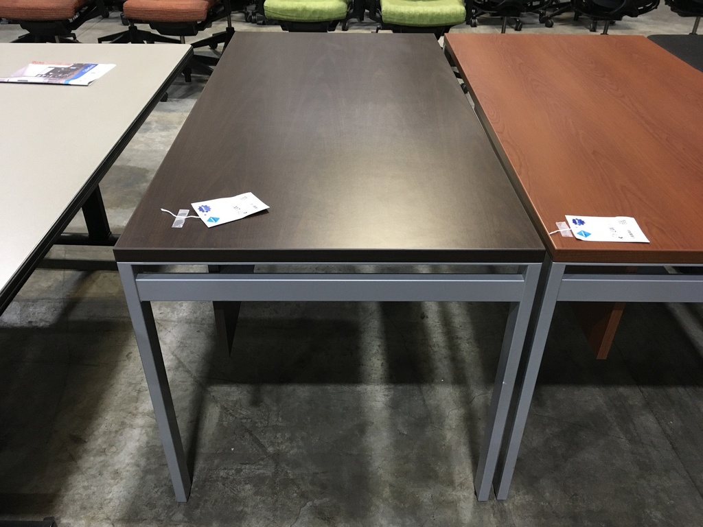 30x60 Walnut Table Desk w/ Modesty