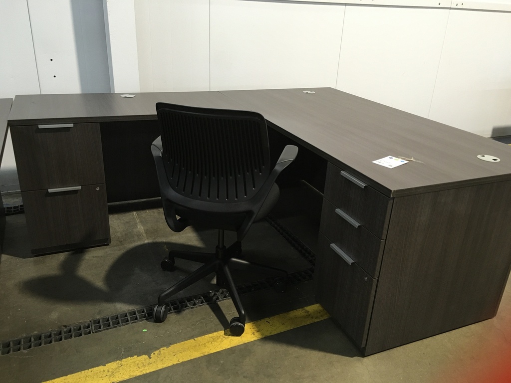 Hon 36x72 LH-L-Desk (Ash) 10500 Series