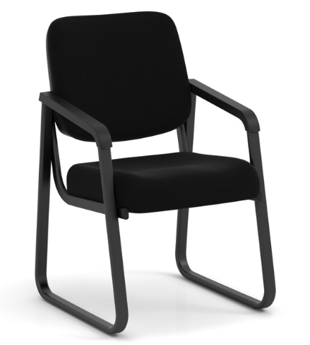 COE-OfficeSource | Value Collection | Sled Base Guest Chair with Black Frame- Black