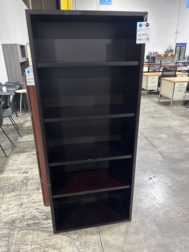 30x72 5 Shelf Bookcase- Espresso