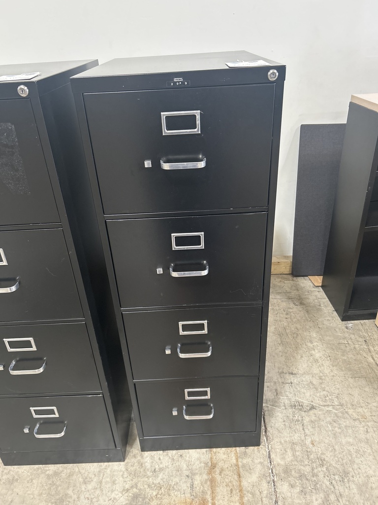 Hon 4 Drawer Vertical Legal File- Black