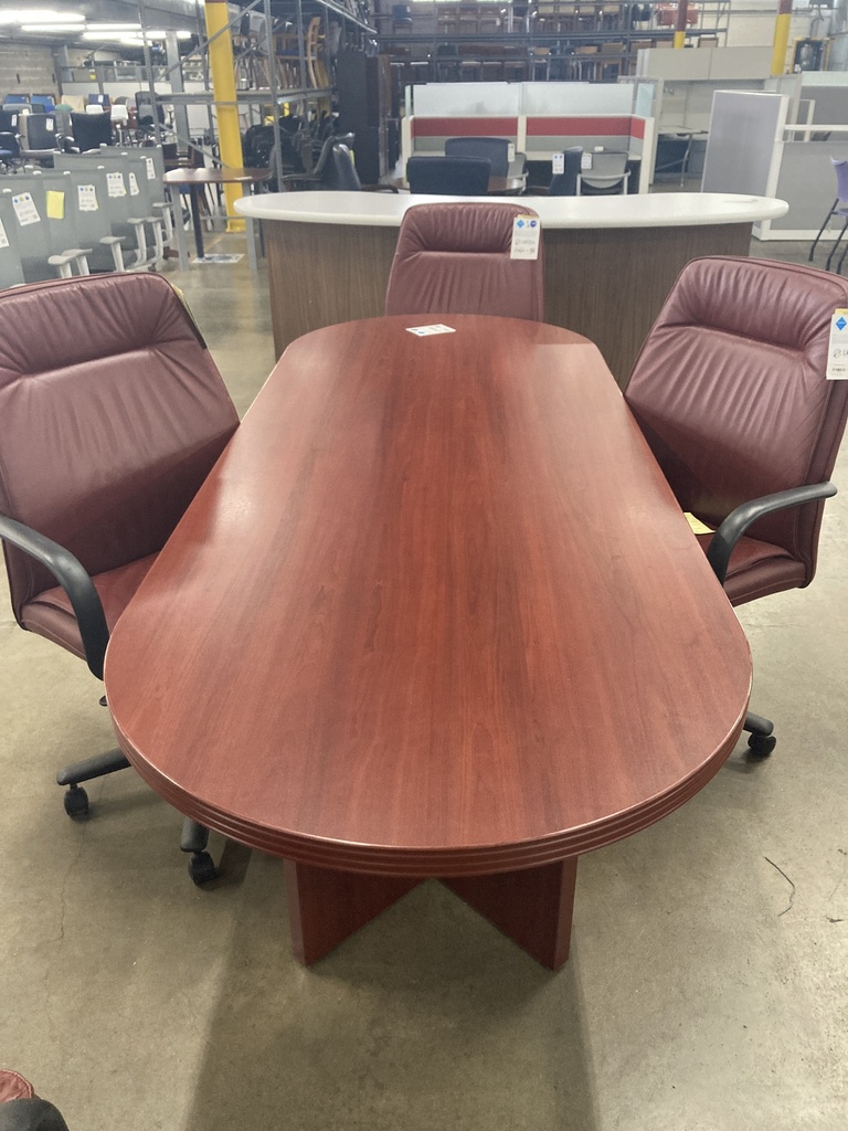 36"x 96" Oval Conference Table (Cherry)