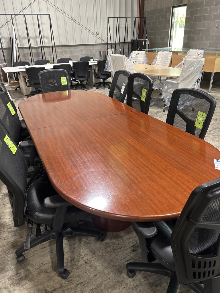 10ft Kimball Cherry Veneer Conference Table