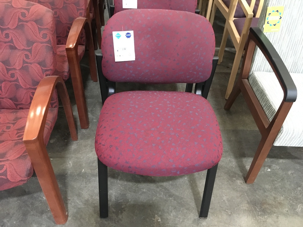Red pattern Side Chair