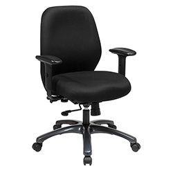 24 Hour Ergonomic Task Chair with Tilt - Black