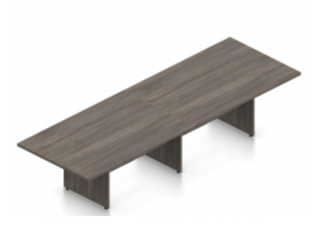 Euroline Rectangle Conference table 4'x12' Samoa Grey  