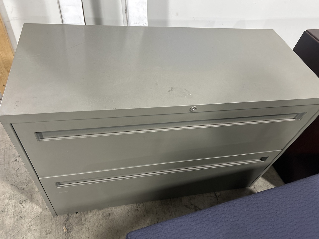42" 2 Drawer Lateral - Dark Grey