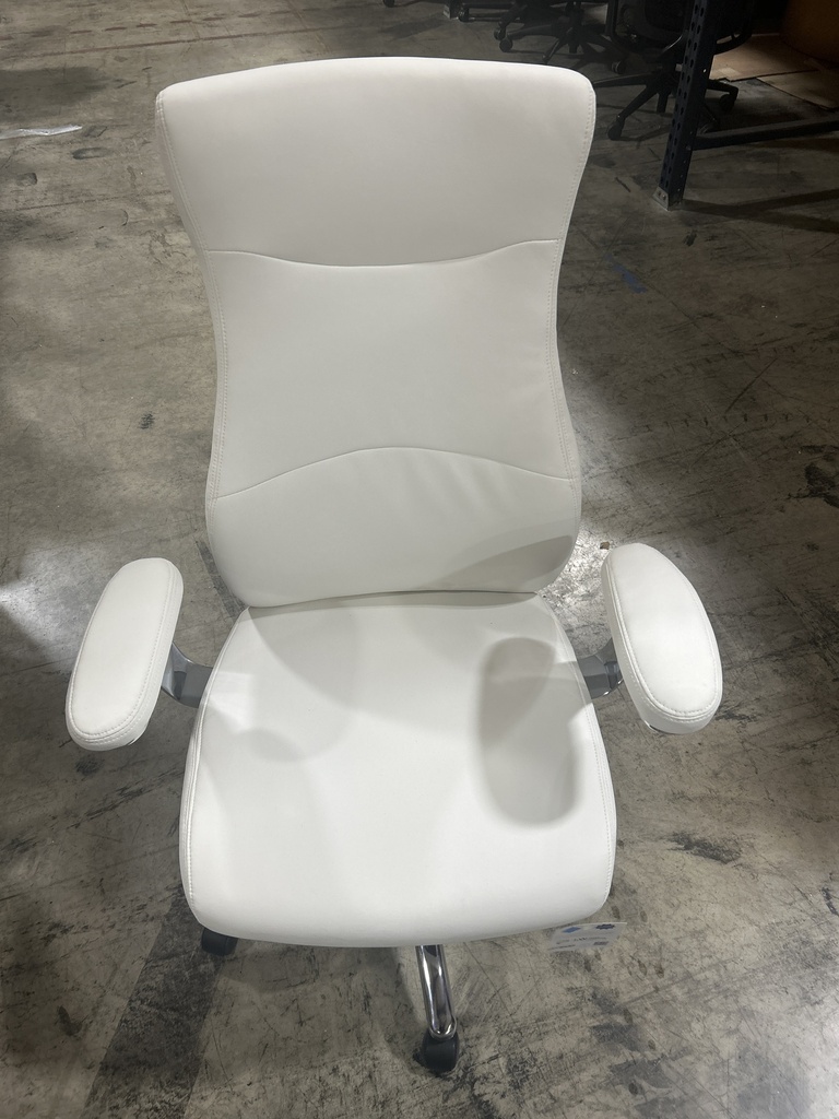 High Back White Task Chair