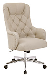 High Back Cream Color Task Chair