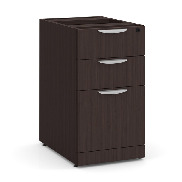 COE- OS Laminate | 3 Drawer Deluxe Full Pedestal - Box/Box/File- Java