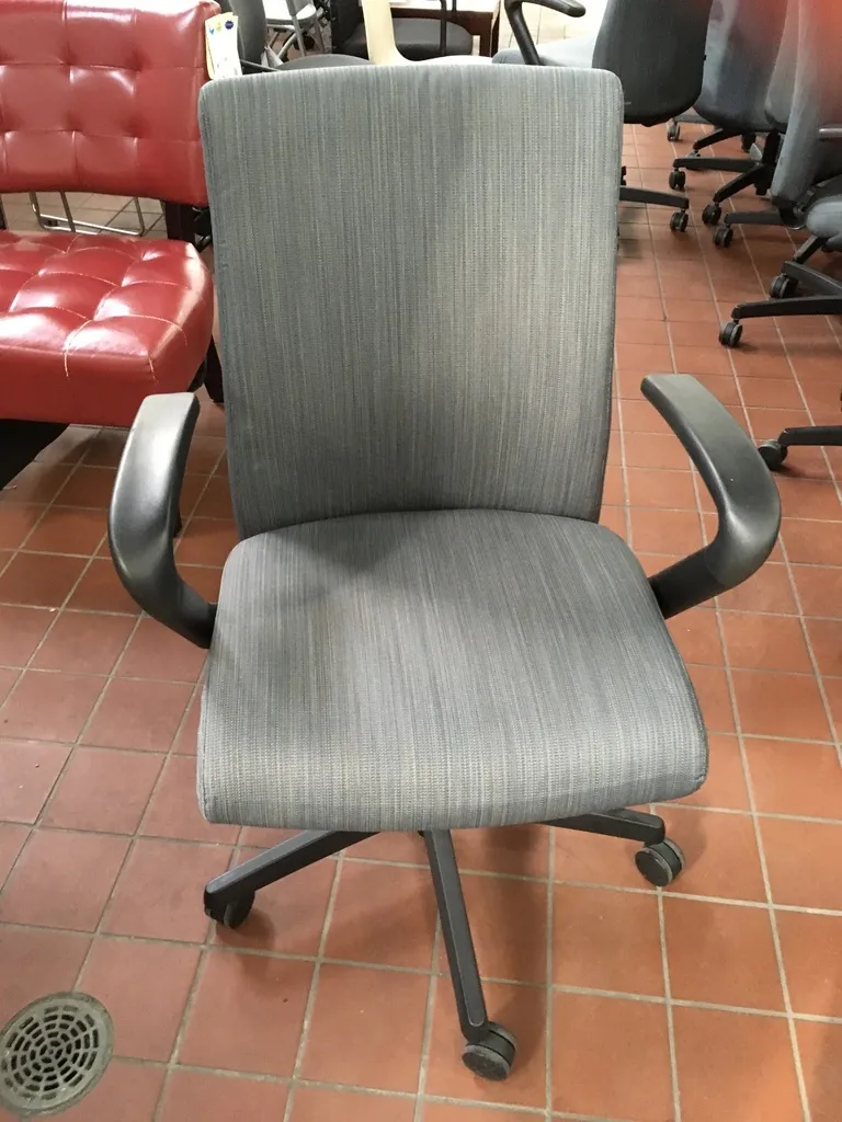 Hon Mid-Back all fabric chair W/ Fixed Arms