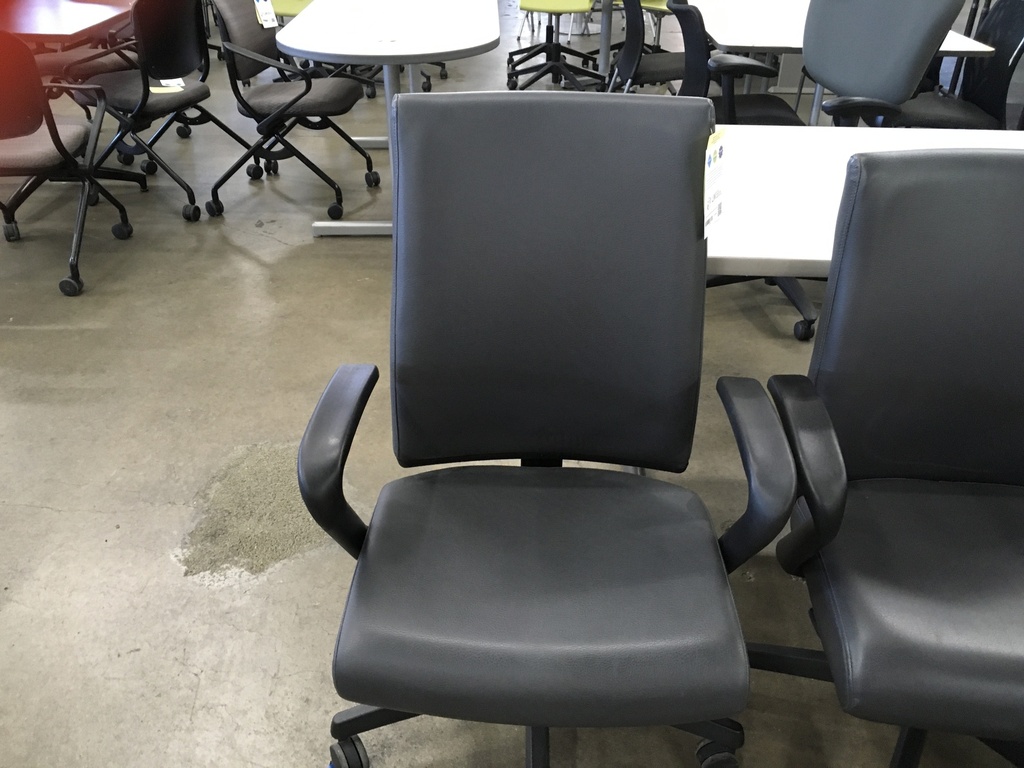 Hon Ignition High Back Leather Task Chairs w/fixed arms   