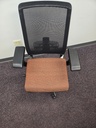 Haworth Very Orange Pattern With Adjustable Arms