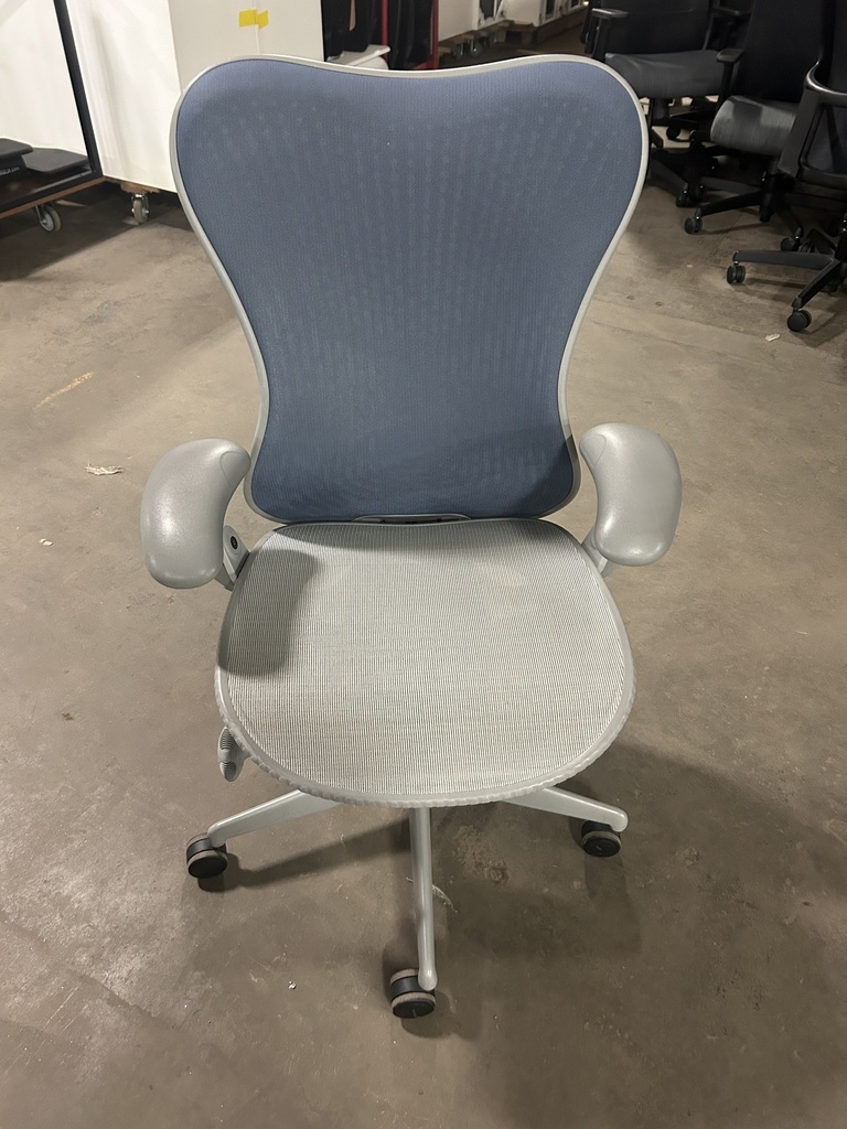 Herman Miller Mirra 1 - Light Blue Back, Grey Seat