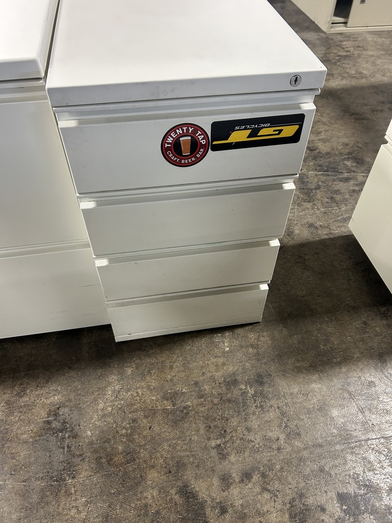 Herman Miller 4 Box Drawer Pedestal - White