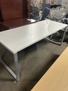 Herman Miller 30"x 72" Training Table - White Top/Metal Base