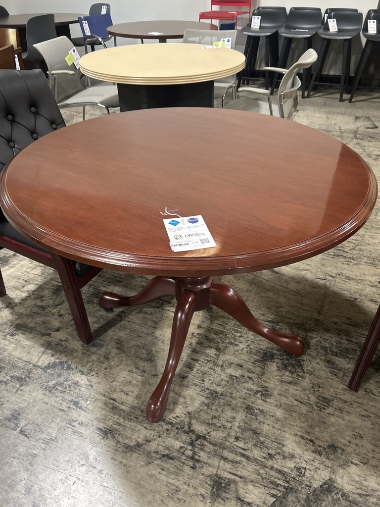 42" Round Traditional Table - Mahogany