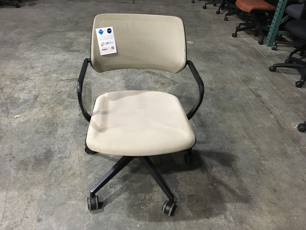Steelcase Conference Chairs Tan Mid Back