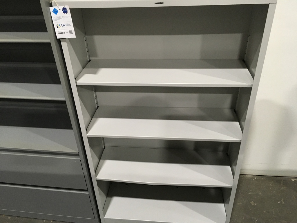 Hon 4 Shelf Metal Bookcase