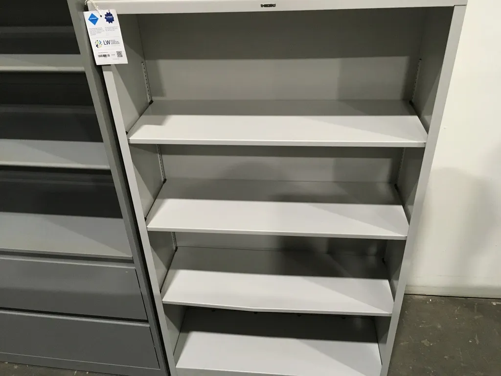 Hon 4 Shelf Metal Bookcase