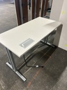 Herman Miller Renew 24"x 48" -White w/Silver Base & Power Grommet 