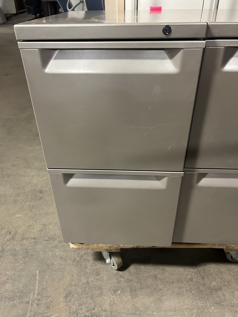 Gray File/File Pedestal 