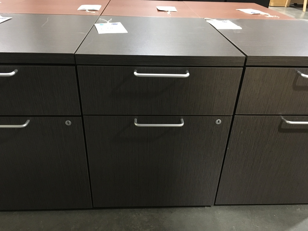 Grey 2 Drawer Mobile Ped