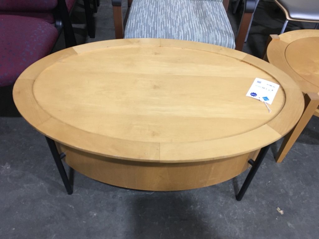 Oval Maple Coffee Table