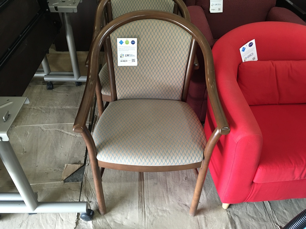 Steelcase tan pattern side chair