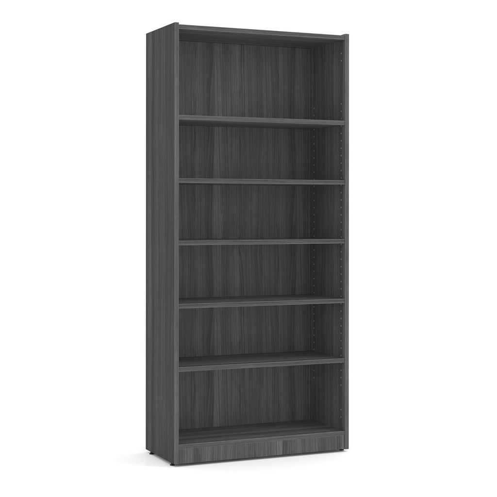 COE OfficeSource | OS Laminate Bookcases | Bookcase - 6 Shelves- Coastal Gray