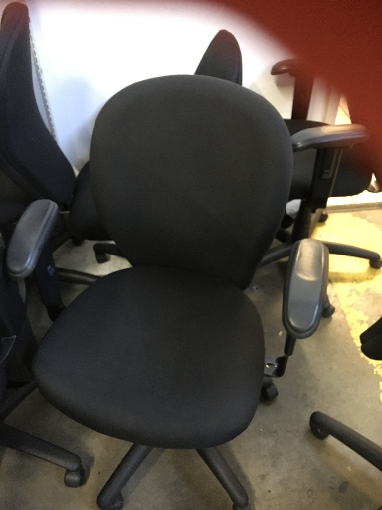 Black all fabric task chair