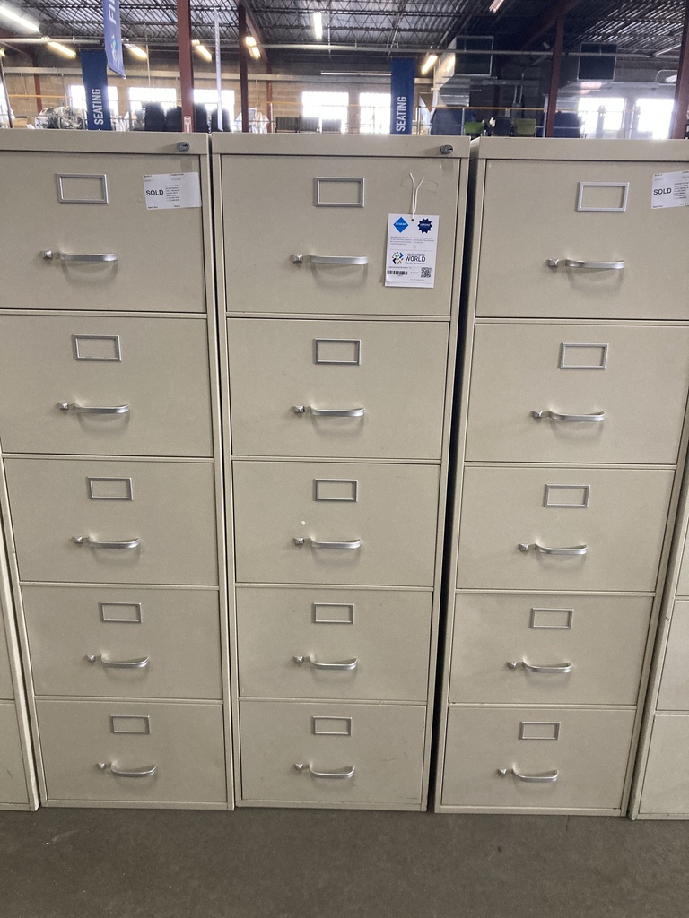 Legal Size Vertical File Cabinets - Tan