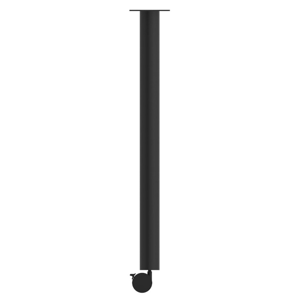 COE- Training Tables Post Leg with Caster (Set of 2)- Black
