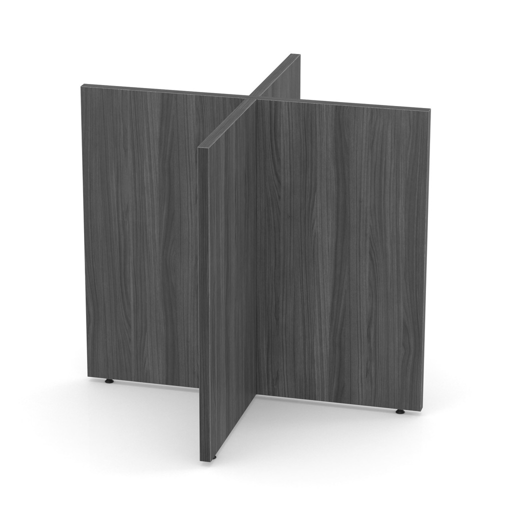 COE OfficeSource | Conference/Multi-Purpose Tables | X Base For 48" Round Top - Modern Walnut