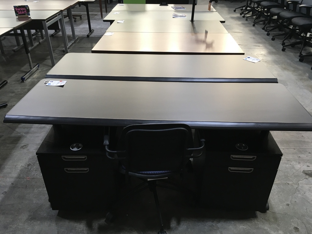 Folding Training Table Black 24"x72" 