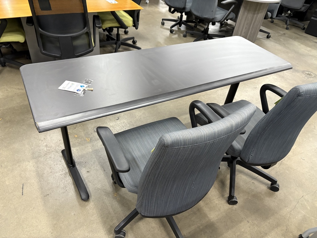 Folding Training Table Black 24"x72" 