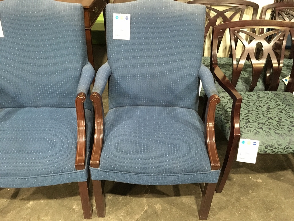Blue Print High Back Side Chair