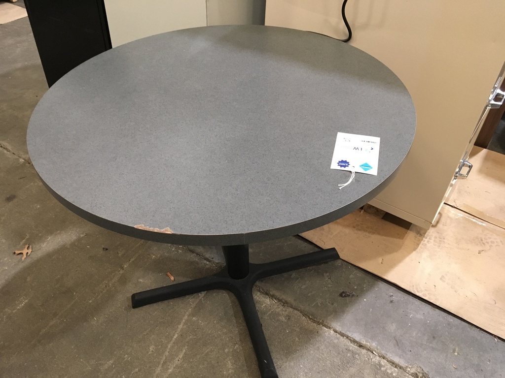 Breakroom Table 36"Round Grey